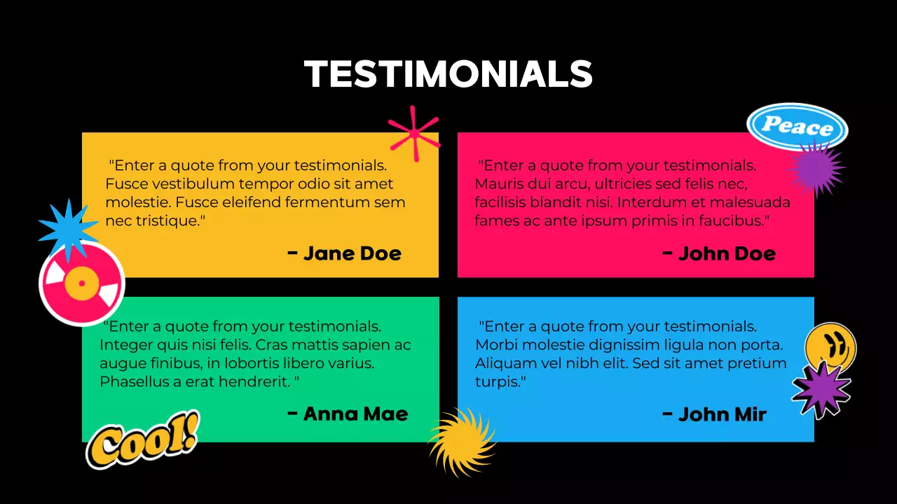 Colorful Trendy Portfolio Presentation