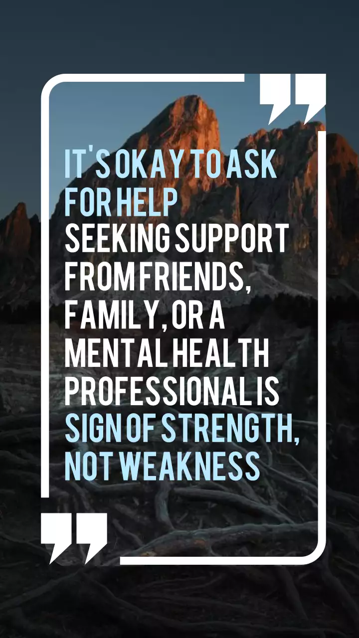 Blue Minimal Mental Health Announcement Instagram Post