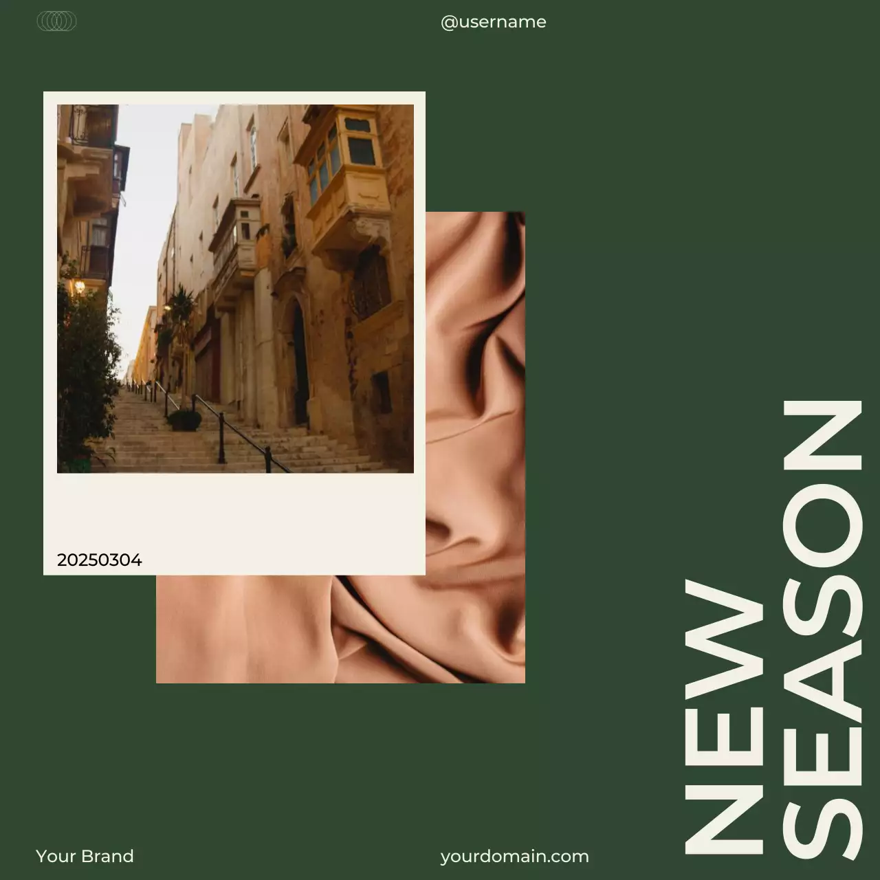 Green Beige Minimal Moody Instagram Editorial Design Collection Promotion