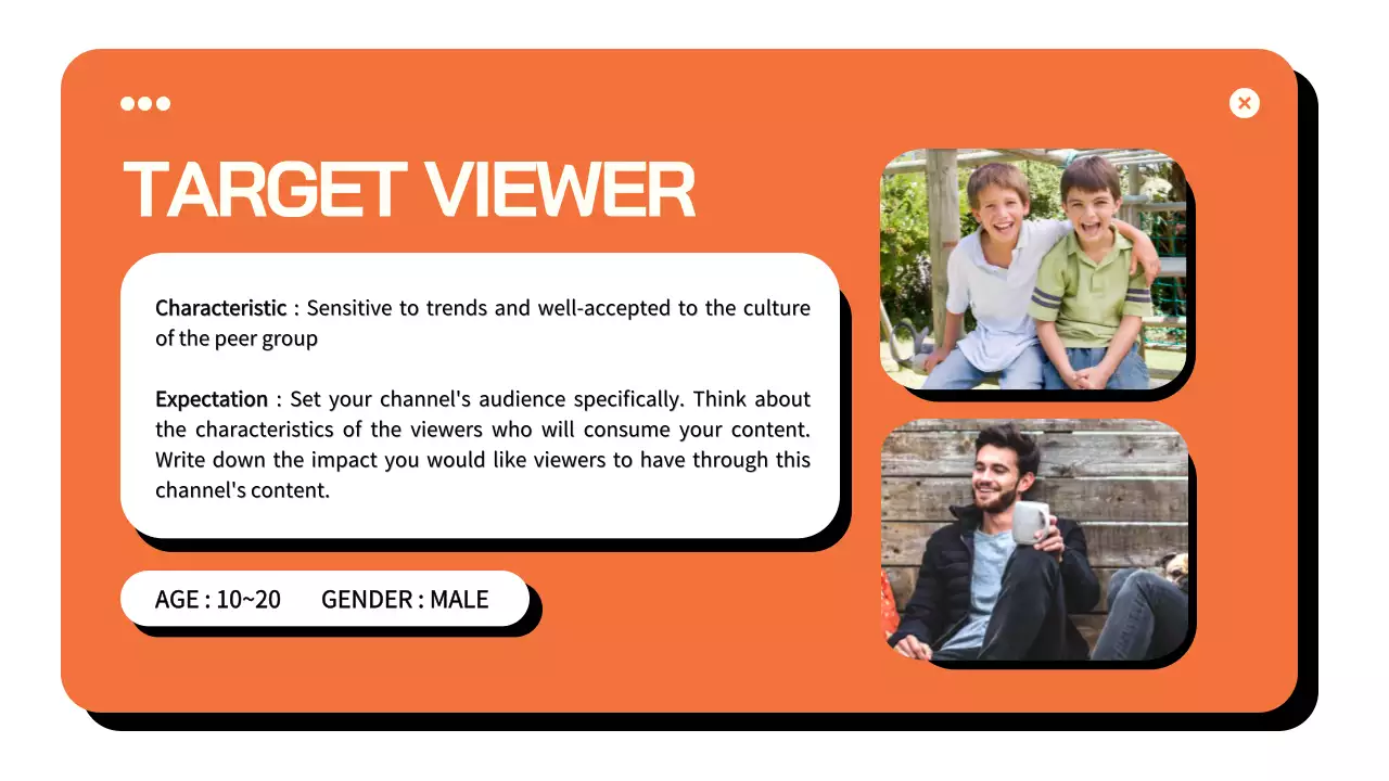 오렌지 모던 비디오 플랜 가이드 프레젠테이션