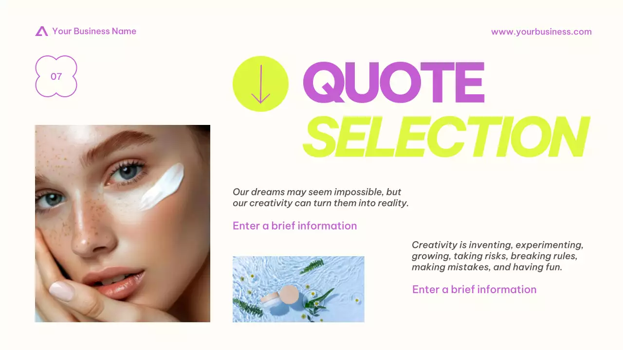 Purple Trendy Business Profile Promotion Presentation