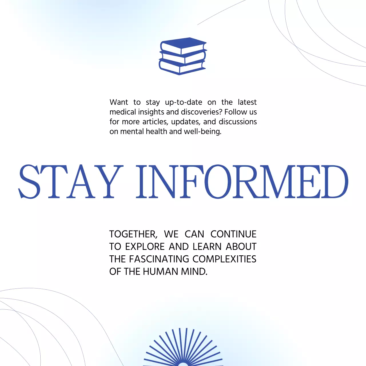 Blue Modern Neuroscience Presentation Social Media Post