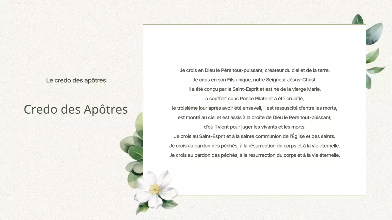 Guide de service de l'église Green Simple Botanic