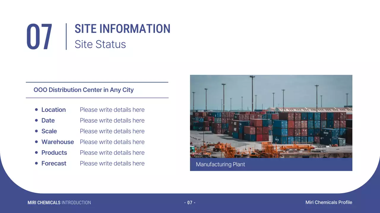 블루 모던 케미컬 소개 프레젠테이션