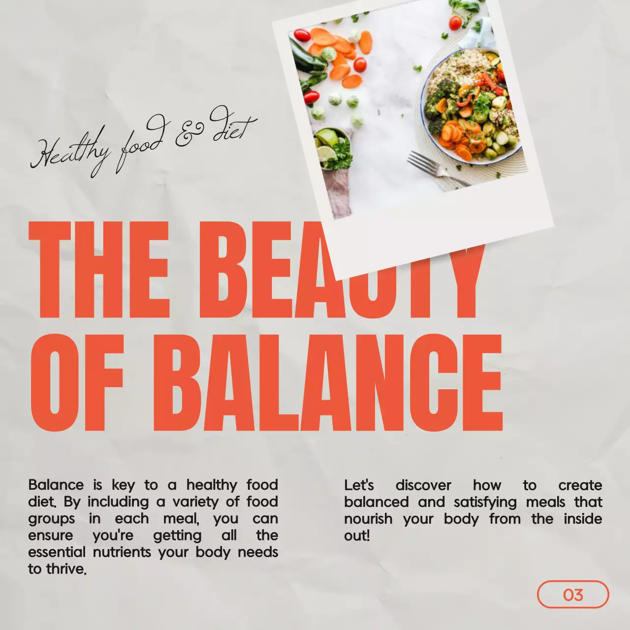 Orange Modern Health Guide Social Media Post