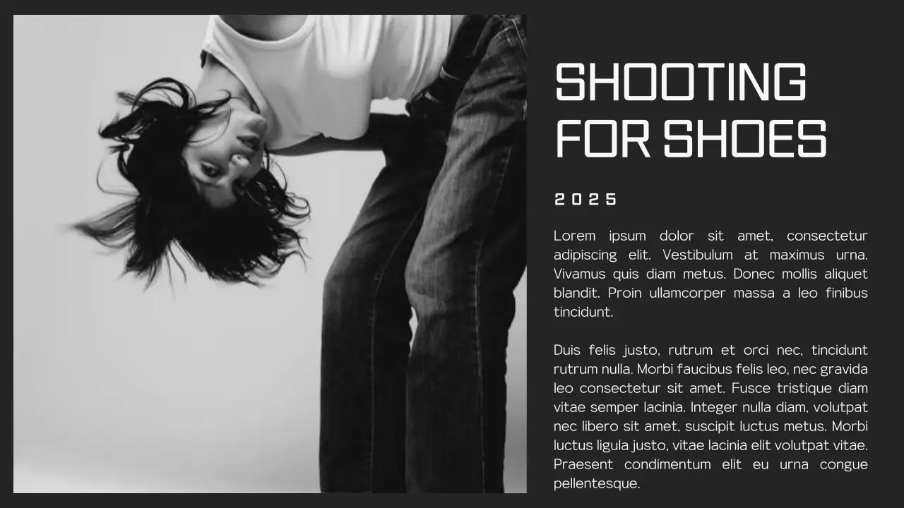 Black Modern Photography Portfolio Presentation