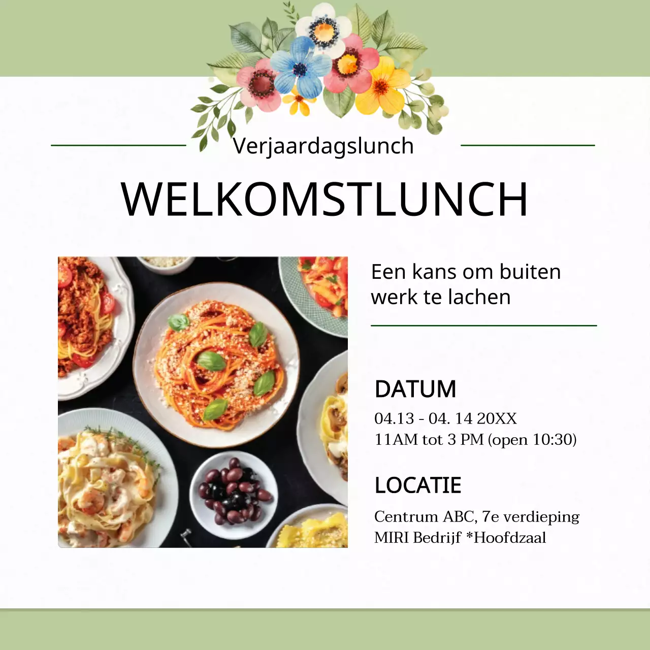 Aankondiging van de Dag van de Administratieve Professionals in Groen en Wit