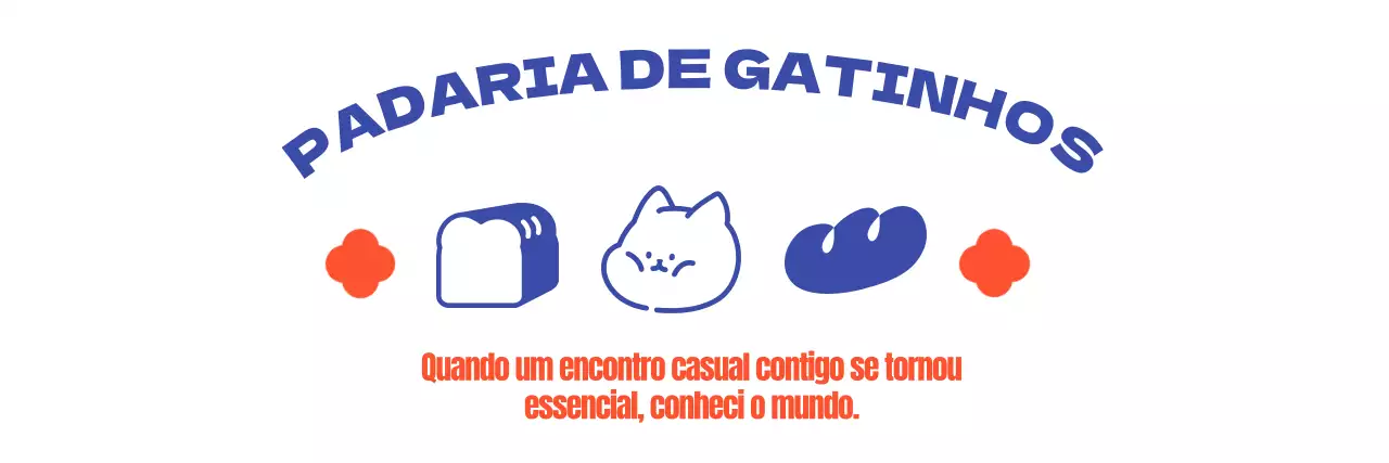 Criar um saco de compras de padaria com uma personagem felina