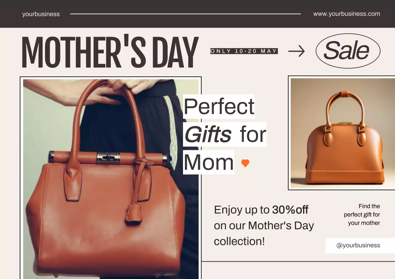 베이지 모던 어버이날 기념 세일 광고