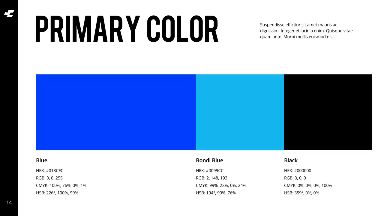 Blue Modern Brand Guidelines Presentation