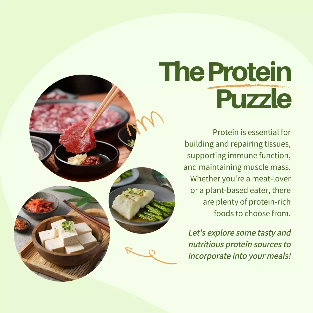 Green Modern Health Promotion Social Media Post