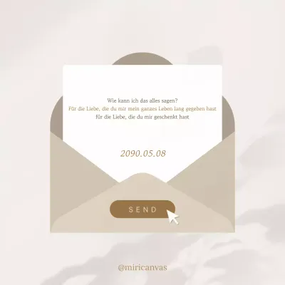 Ein einfacher sentimentaler Beitrag in Beige und Braun