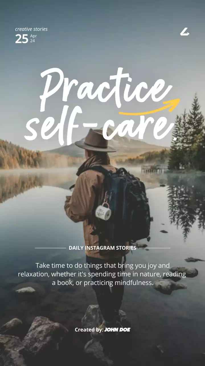 Beige Rustic Self-Care Guide Instagram Post