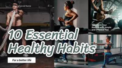 Black Modern Fitness Guide YouTube Thumbnail