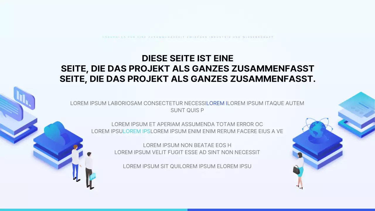 Trendiger Vorschlag zur Zusammenarbeit in Blau und Hellblau