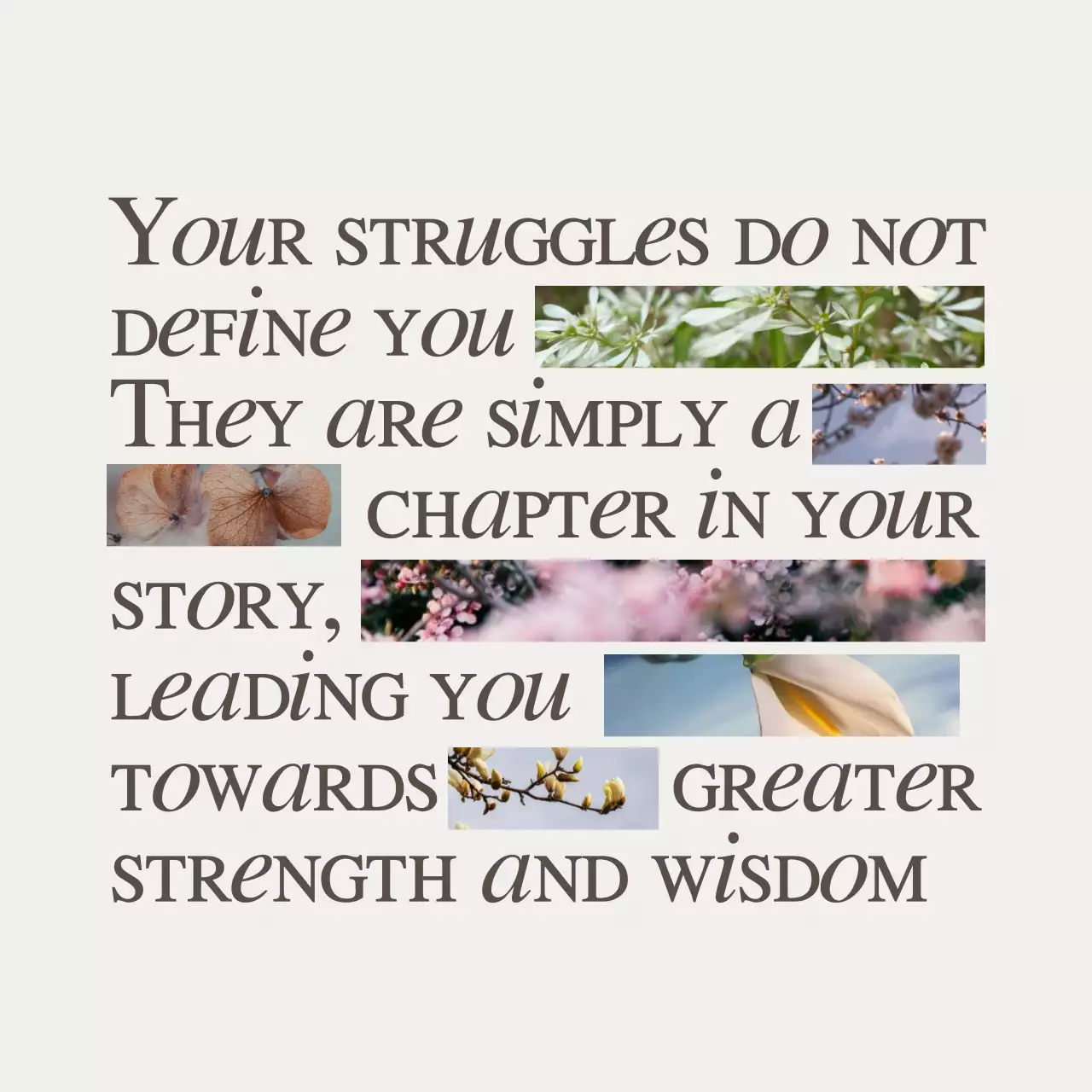 Beige Elegant Wisdom Announcement Social Media Post