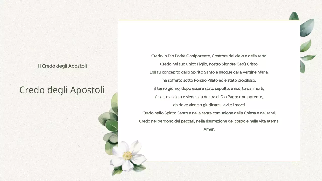 Guida al servizio della Chiesa Botanica Verde Semplice