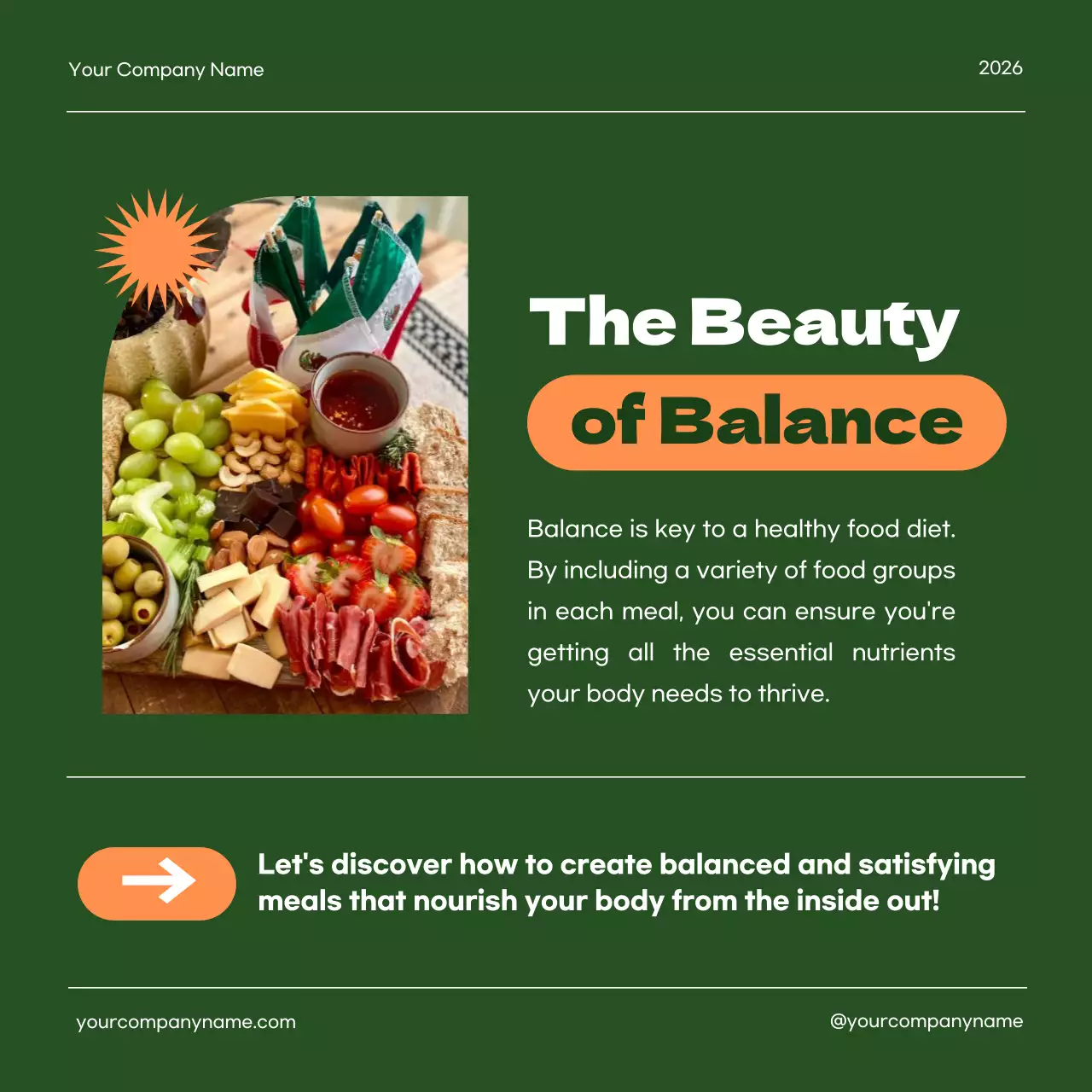 Green Modern Health Promotion Social Media Post