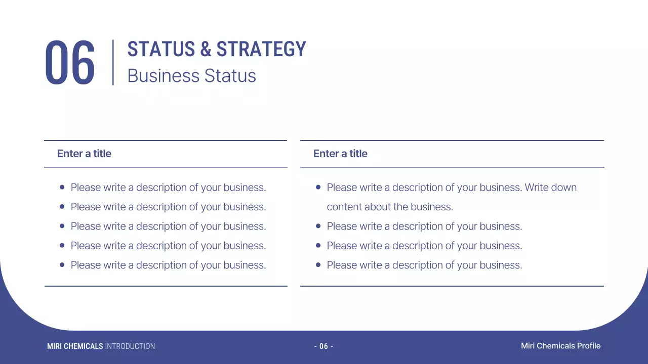 블루 모던 케미컬 소개 프레젠테이션