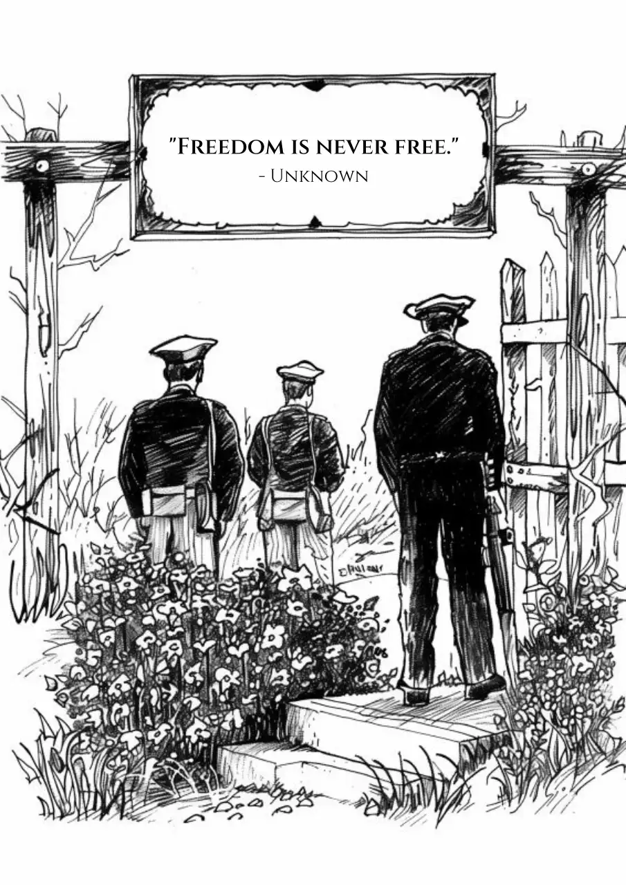 Black Classic Memorial Day Announcement Poster