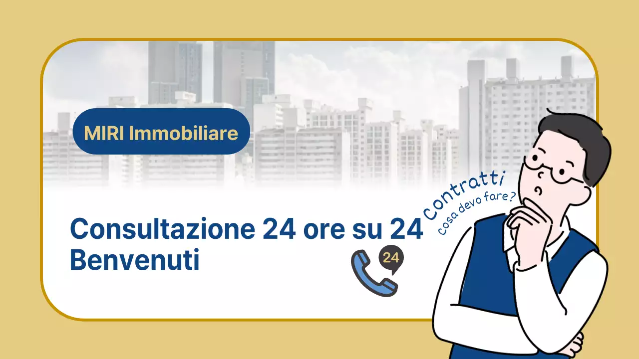 Promuovere una semplice consulenza immobiliare in beige e blu navy
