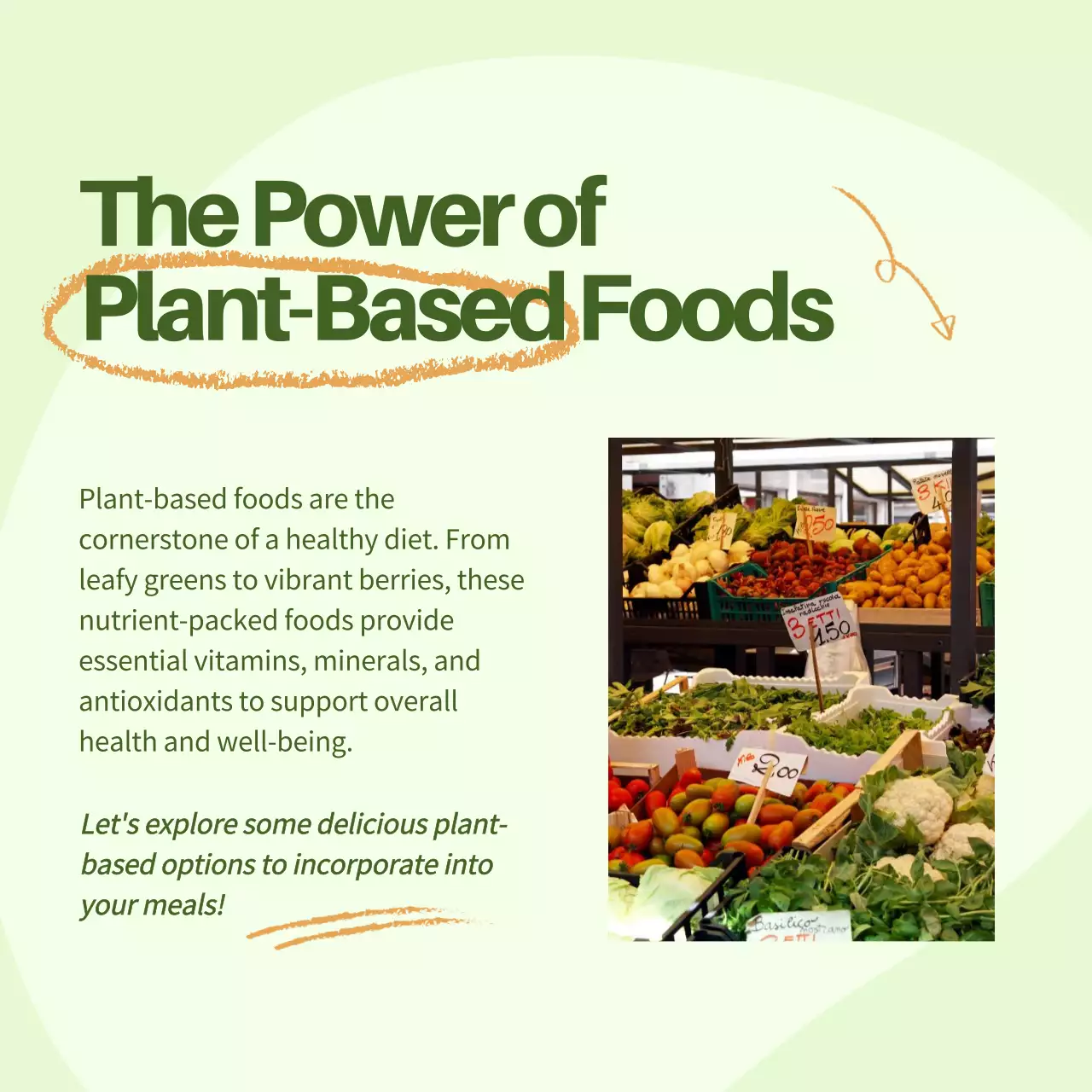 Green Modern Health Promotion Social Media Post