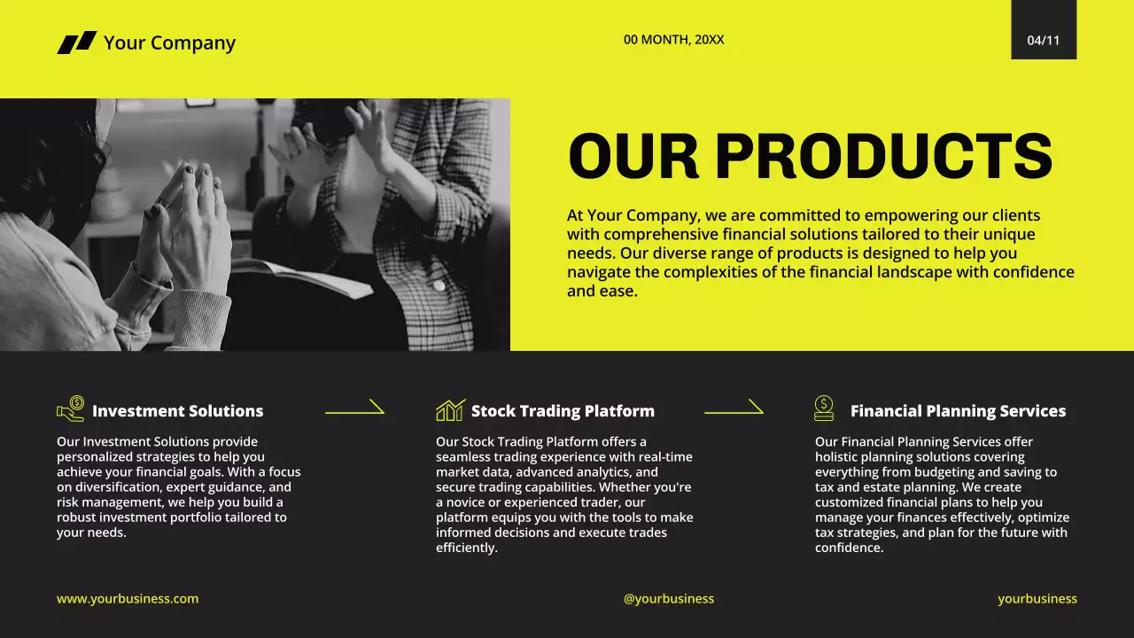 Yellow Modern Business Presentation