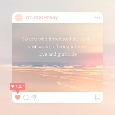 A simple sentiment post in pink and beige