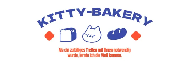 Gestalte eine niedliche Bäckerei-Einkaufstasche mit einer süßen Katzenfigur