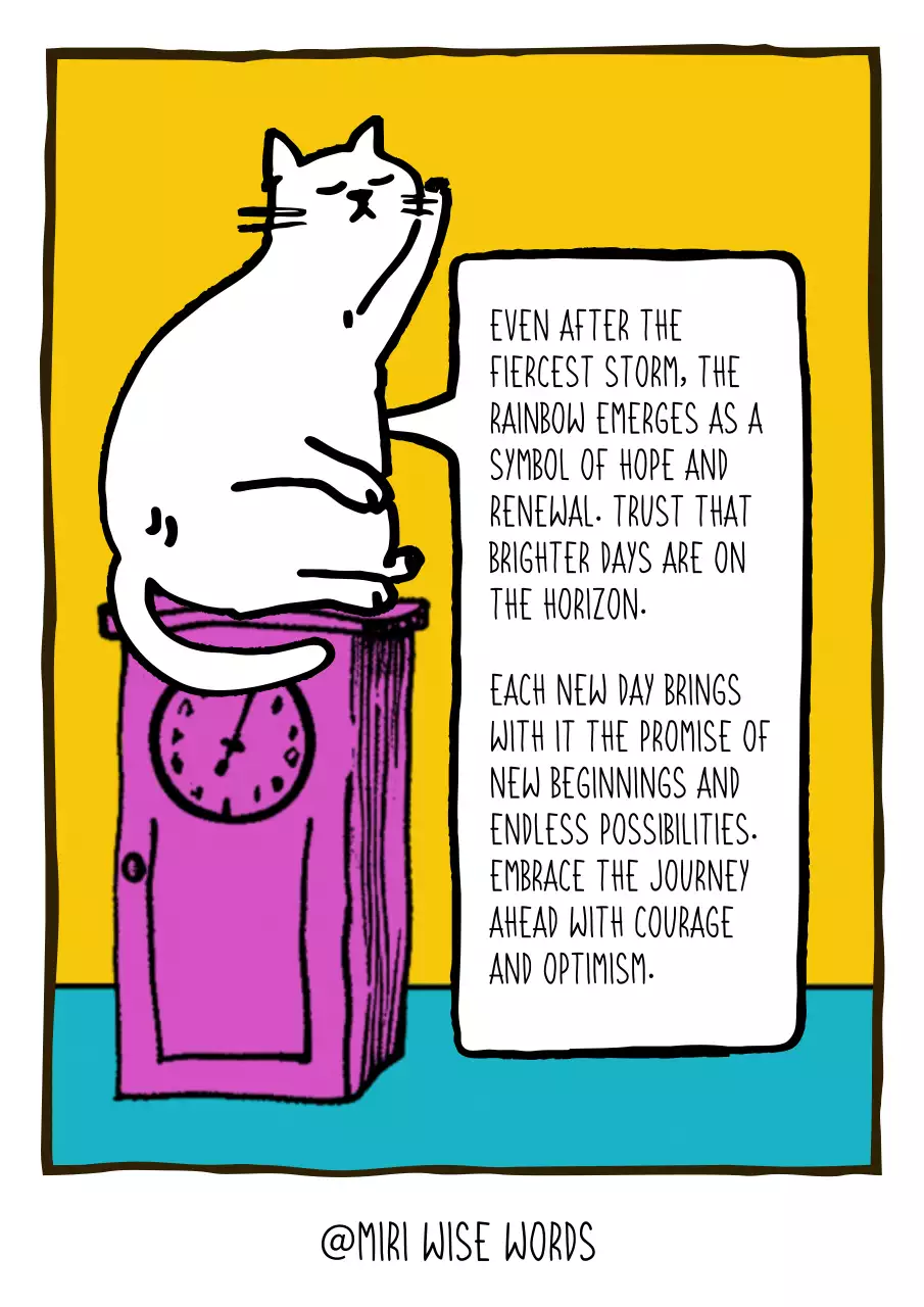 Colourful Comic Encouragement Meme Poster