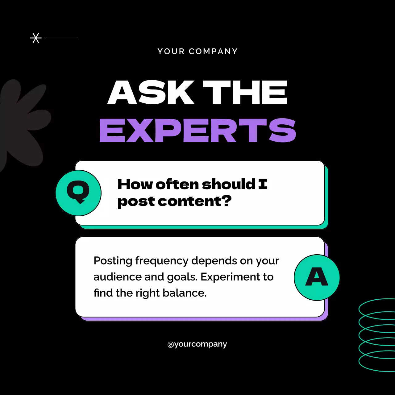 Black Modern Event Announcement Social Media Post