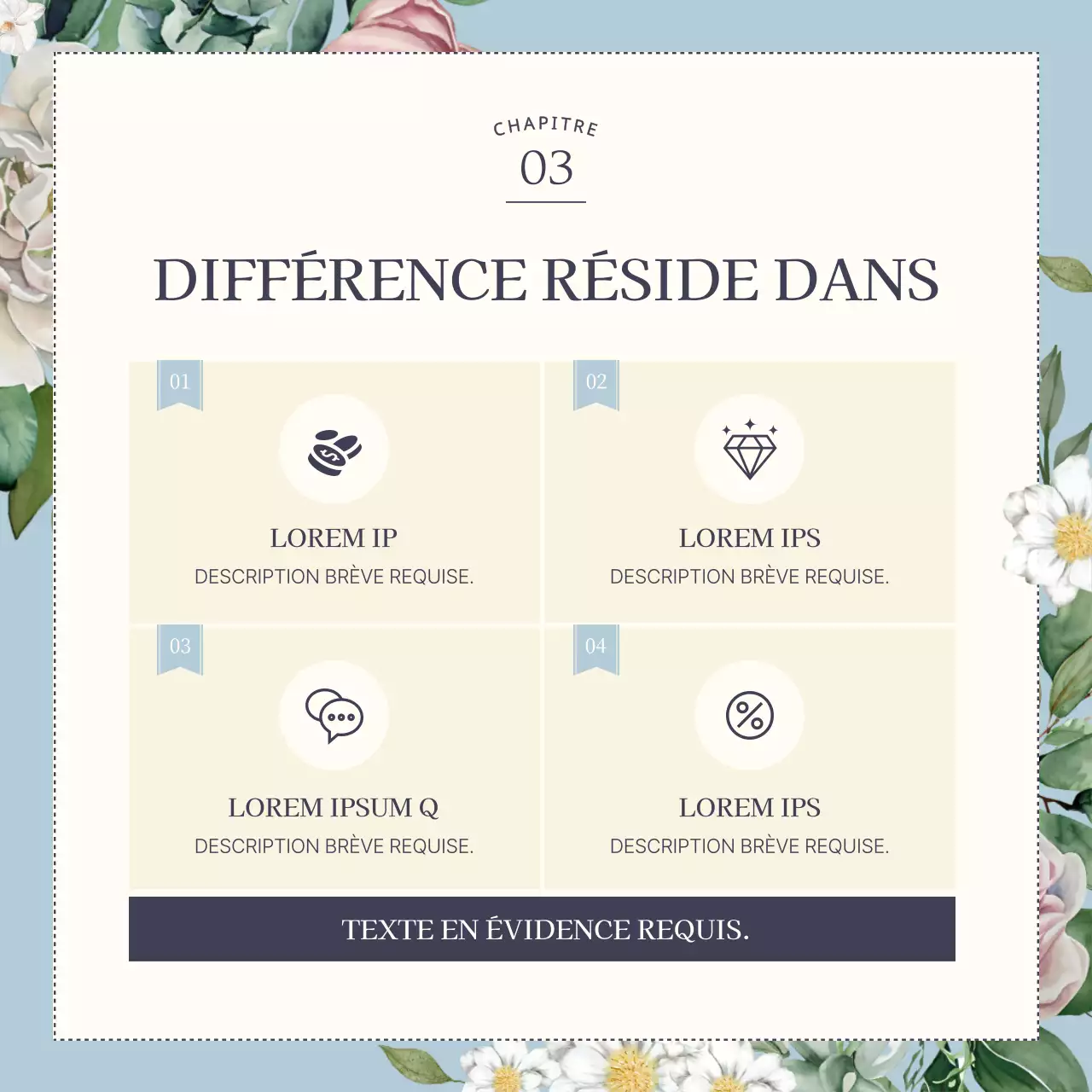 Bleu clair, luxueuse marque de mariage florale