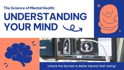 Blue Modern Mental Health Guide YouTube Thumbnail