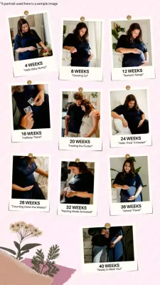Pink Modern Pregnancy Diary Instagram Post
