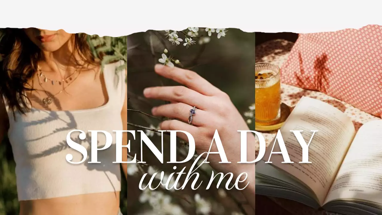 Beige Aesthetic Lifestyle Vlog YouTube Thumbnail