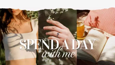 Beige Aesthetic Lifestyle Vlog YouTube Thumbnail