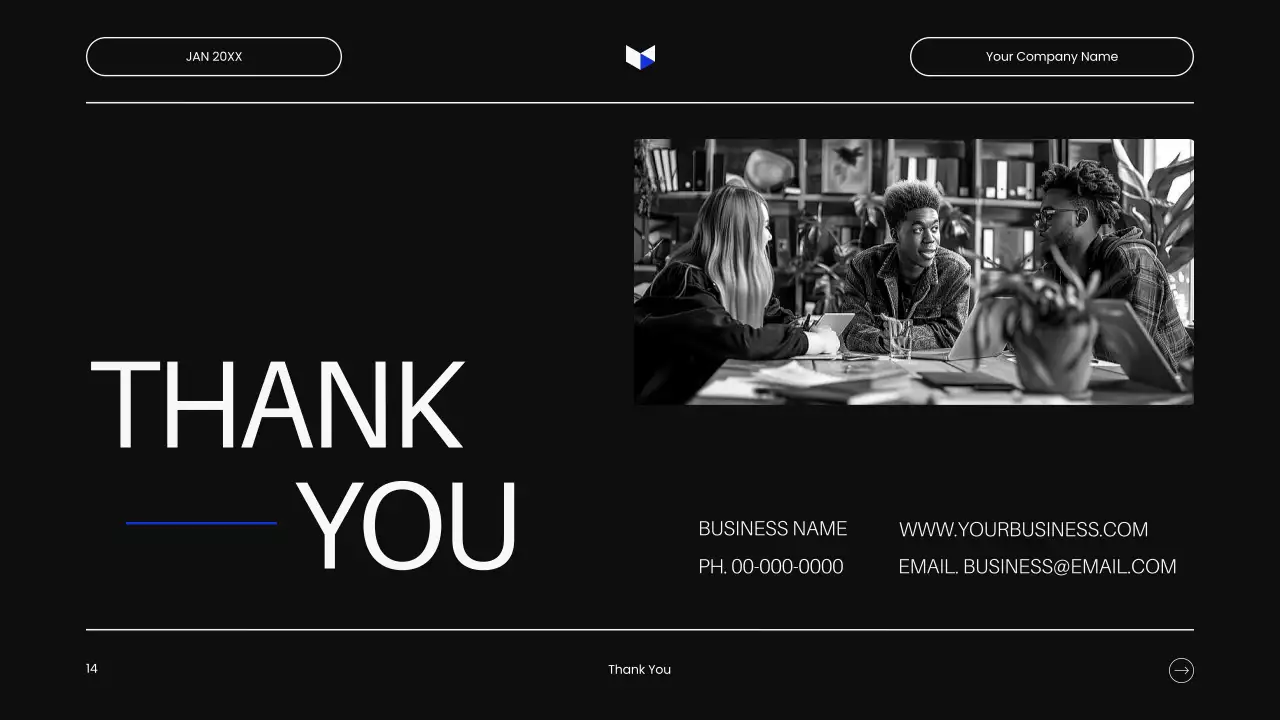 Black Minimal Business Presentation