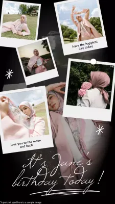 Pink Modern Birthday Invitation Instagram Post