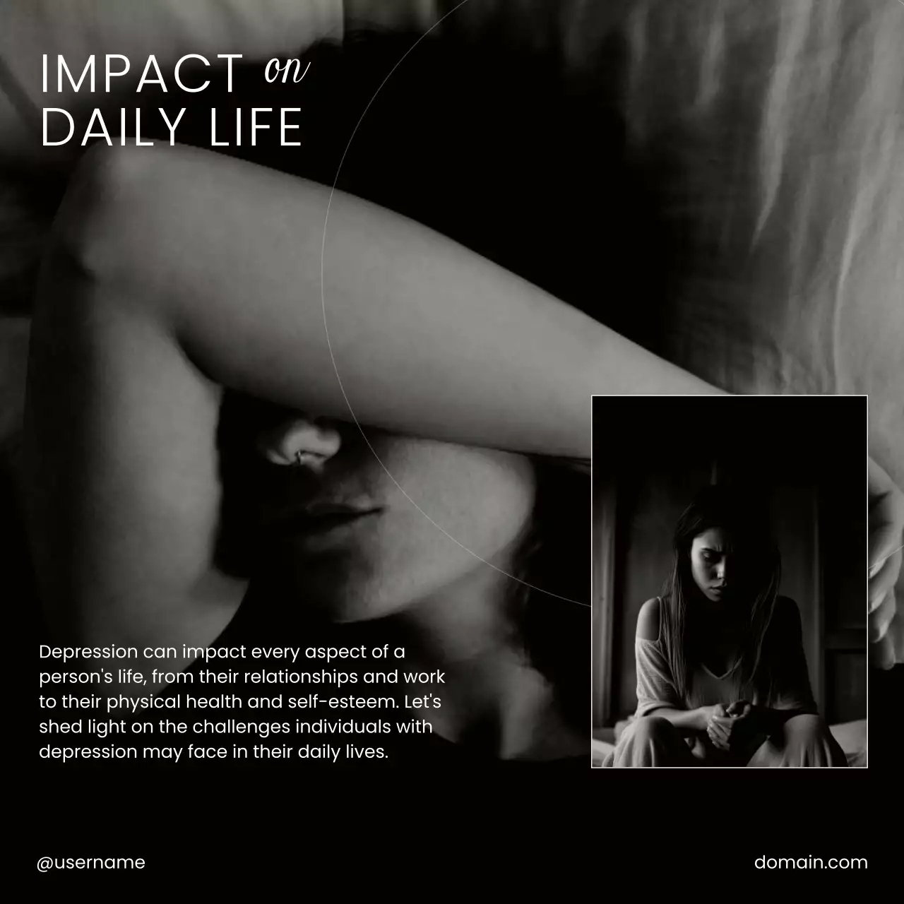 Beige Minimal Mental Health Guide Social Media Post