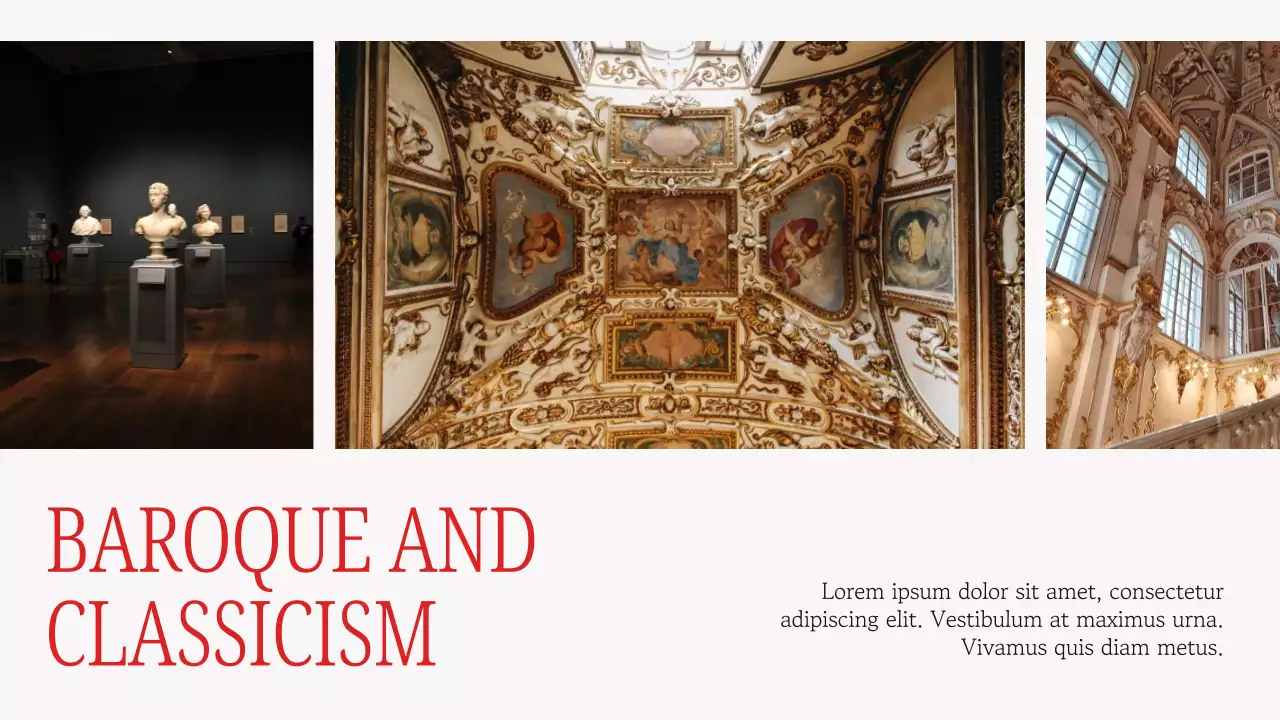 Red Classic Art Exhibition Presentation