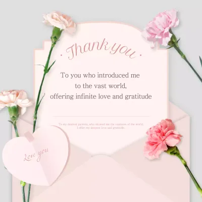 Modern Mother's Day sentiments in pink and gray post