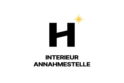 Logo des Innenausstattungsgeschäfts mit einem modernen H-Symbol
