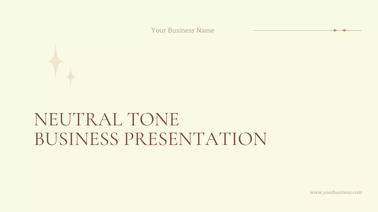 Beige Minimal Business Presentation