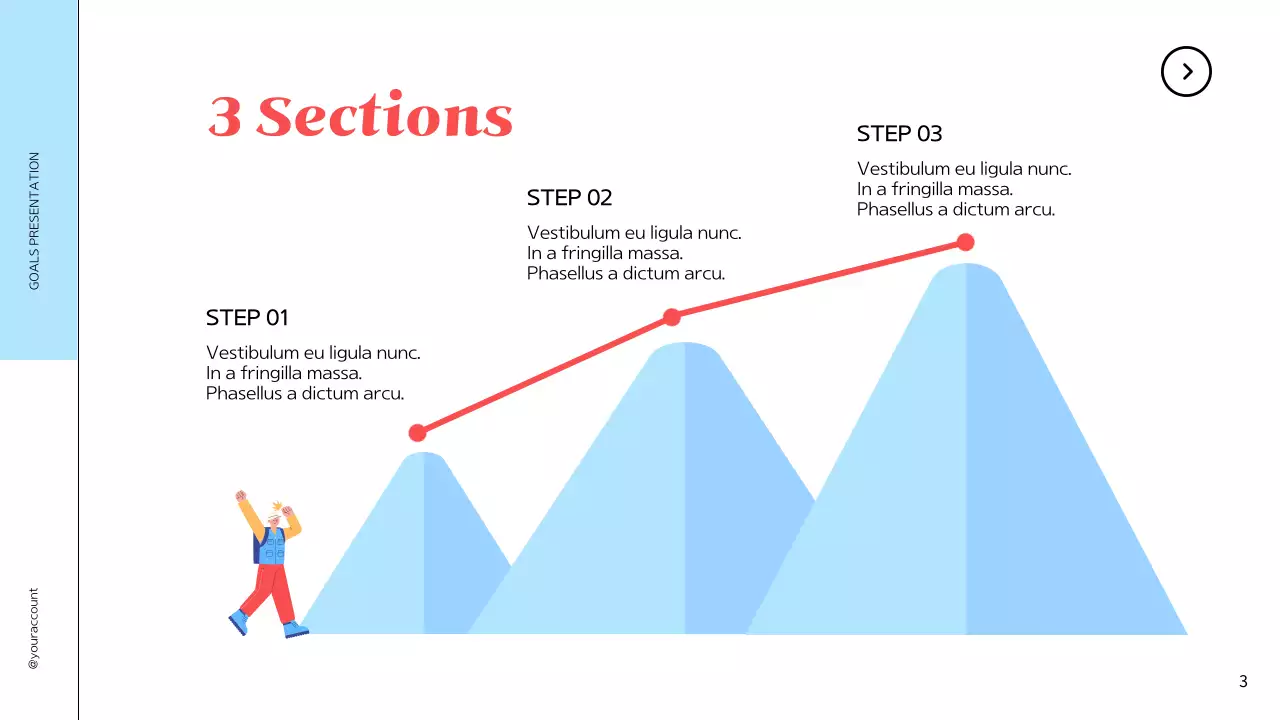 Blue Minimal Goals Presentation