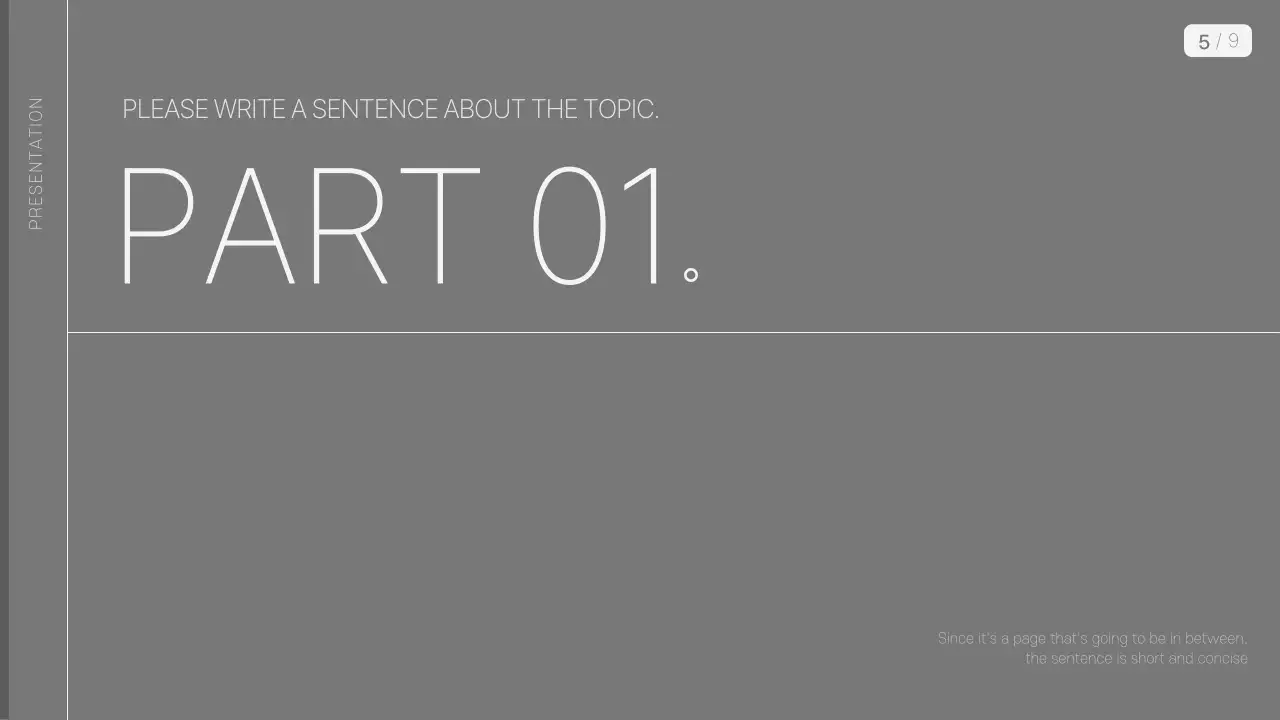 회색 미니멀 비즈니스 프레젠테이션