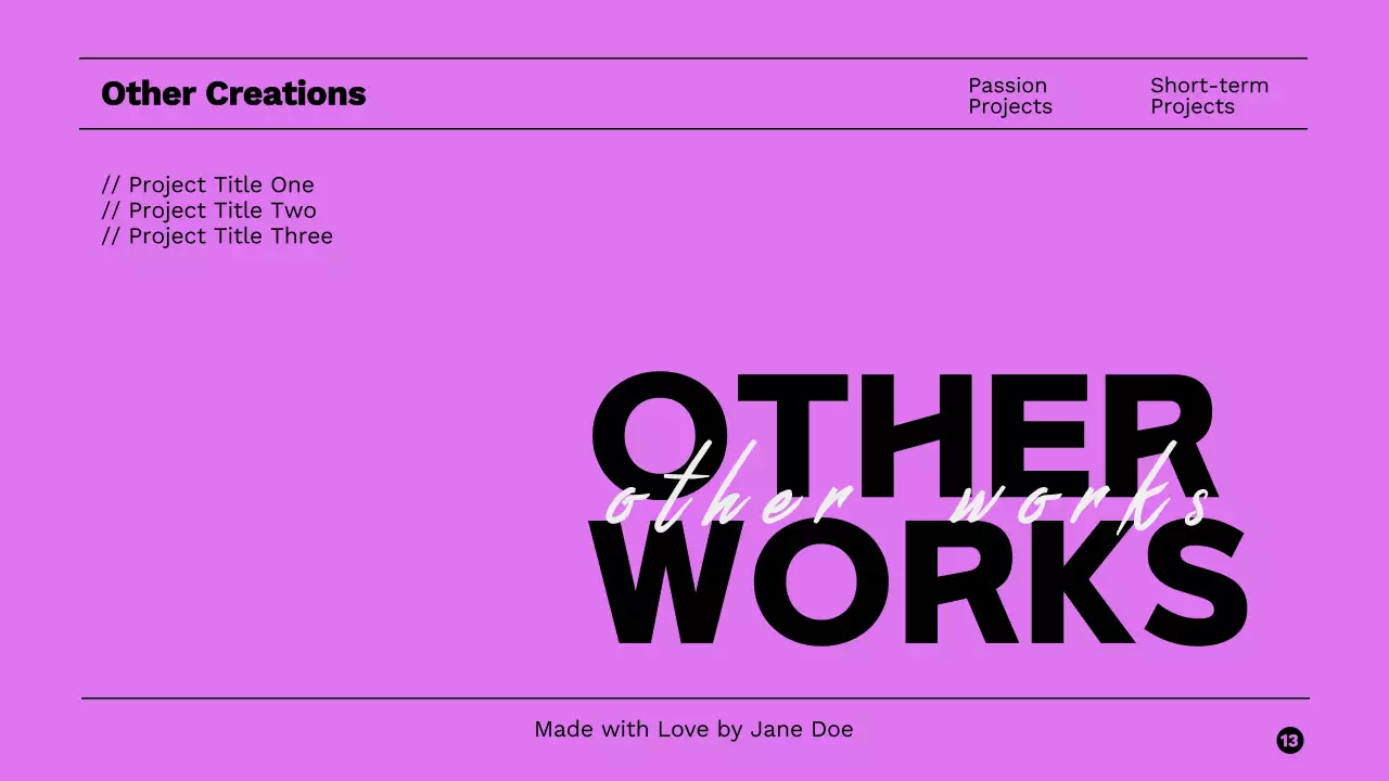 Pink Trendy Portfolio Resume Presentation