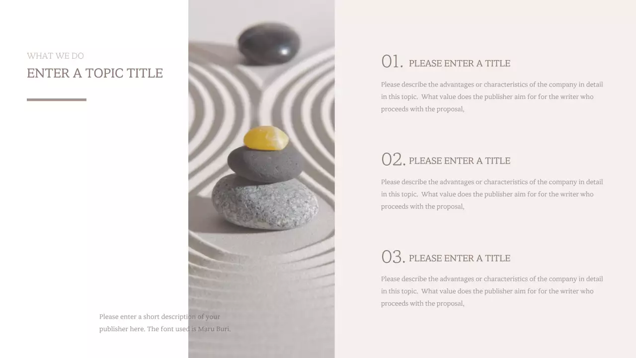 Book proposal for a modern work in brown