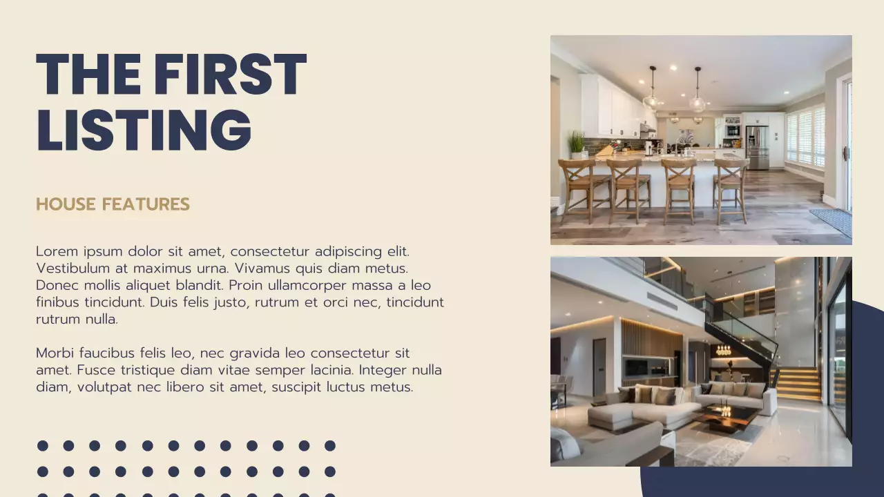 Navy Modern Real Estate Promotion Presentation