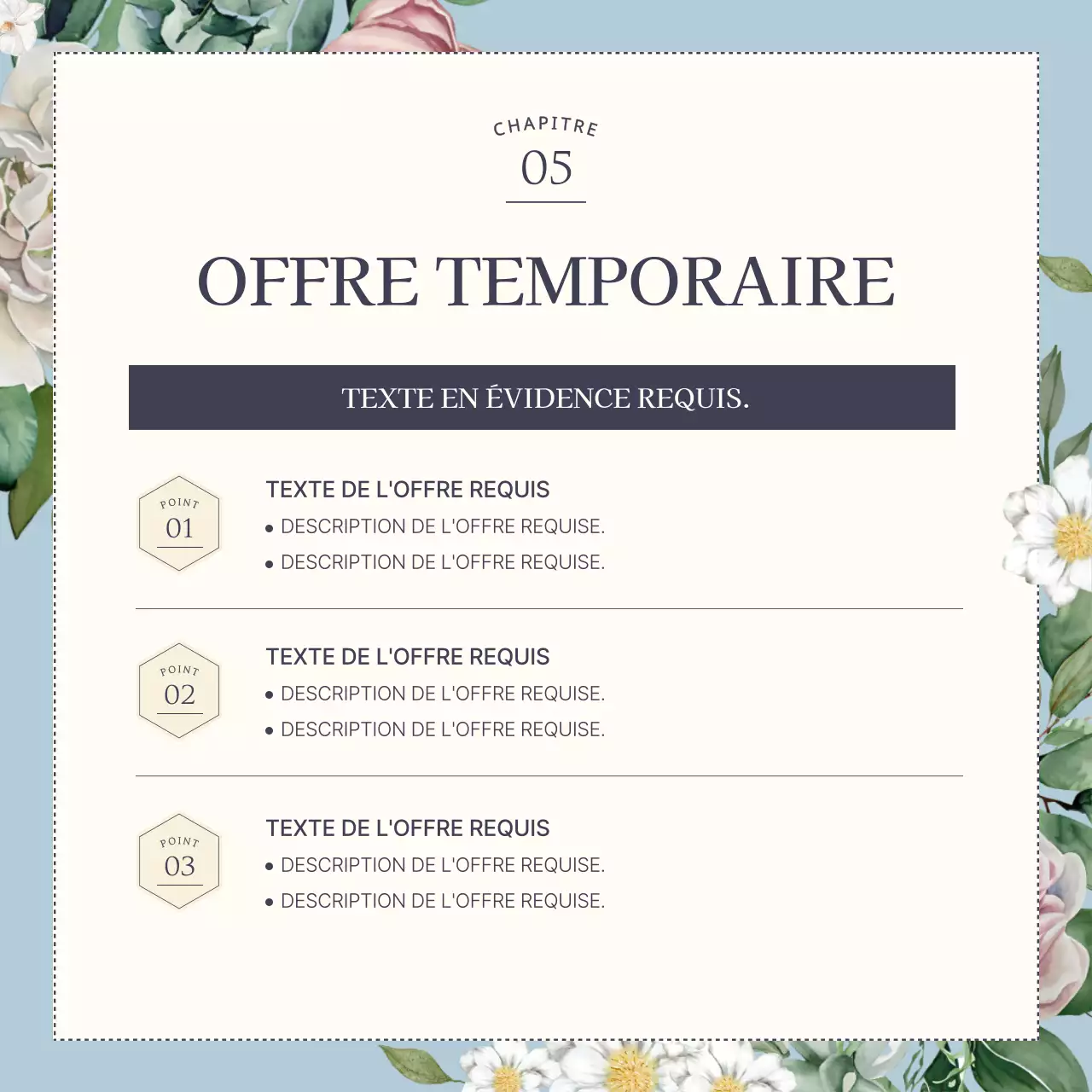 Bleu clair, luxueuse marque de mariage florale