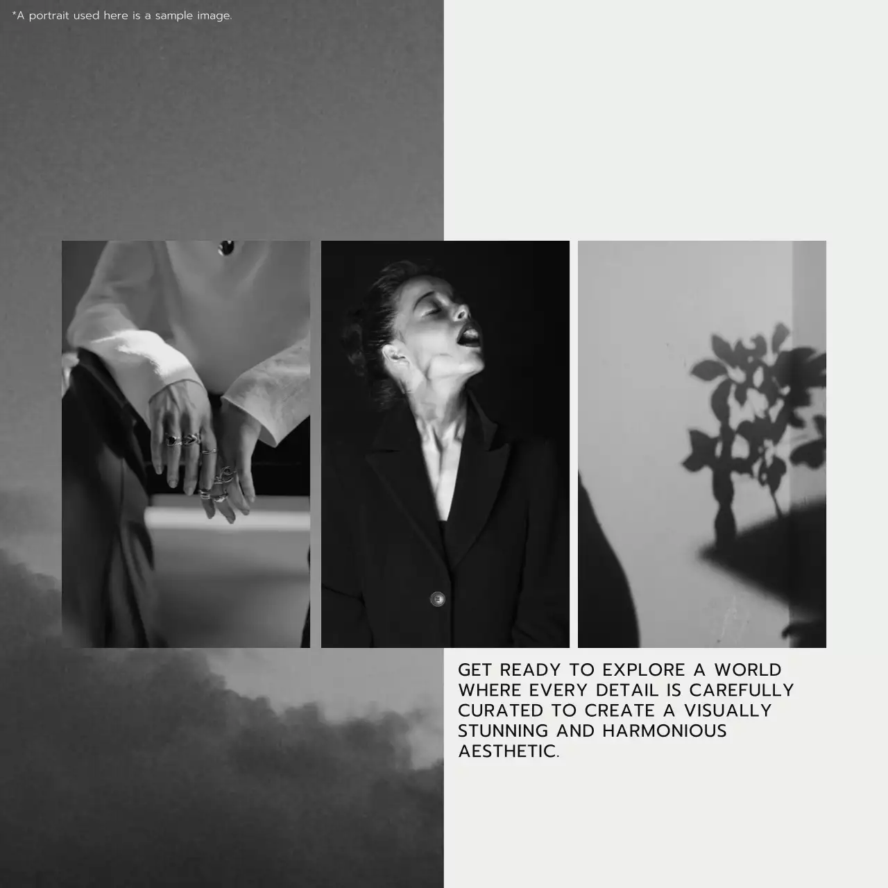 Black Aesthetic Art Exhibition Social Media Post